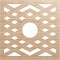 Ekena Millwork Chevron Wood Fretwork Pierced Ceiling Medallion, Alder, 20"OD x 5 1/8"ID x 1/4"T CMWP20X20X0250CHAL - alternate 1